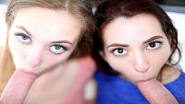 Она отсосала член и её трахнули